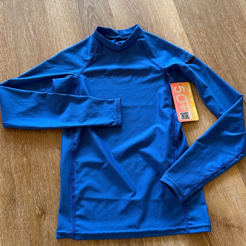 O'Neill Vibrant Blue Rash Guard Size 16